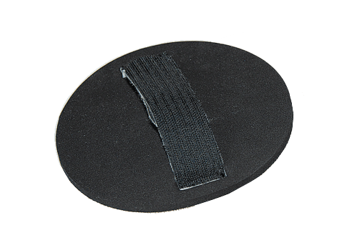 Moosgummi-Handschleifteller für Spezial-Reinigungs-Vlies d=150 mm