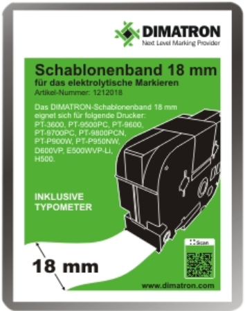 1212018 Schablonenband 18mm